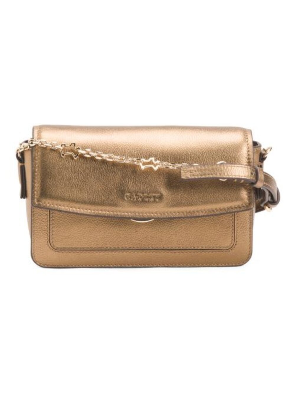 RADLEY LONDON Leather Albert Road Metallic Mini Flapover Crossbody